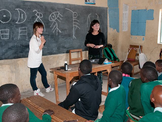 Attended class in Kenya, Masai, KISHERMORUAK OBAMA PRIMARY SCHOOL